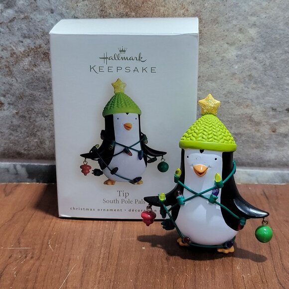 Hallmark Christmas Ornament Tip South Pole Pals 2007 Penguin In Lights - Picture 1 of 12